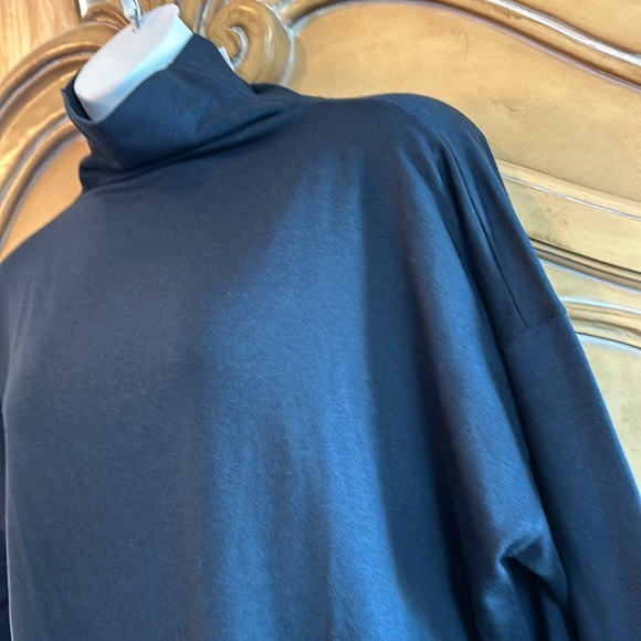 NWT Eileen Fisher deep Adriatic turtleneck - Picture 2 of 10